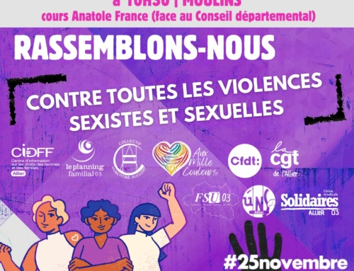 Samedi 16 novembre et Samedi 23 novembre contre toutes les violences sexistes et sexuelles.