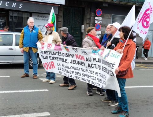 Un millier de retraités manifestent à Clermont-Ferrand.