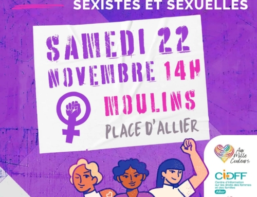 Journée internationale de lutte contre les violences faites aux femmes, ce sera le 22/11 14h à Moulins.