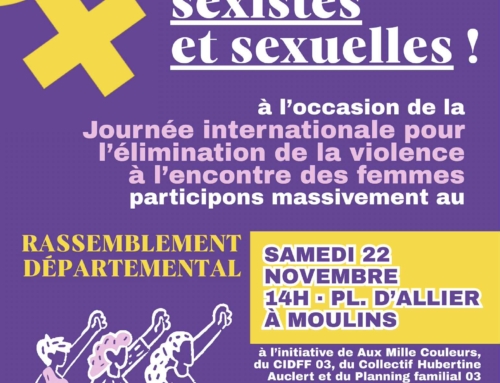 22 novembre 14h Moulins Place d’Allier.