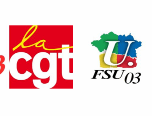 Communiqué FSU 03 et CGT 03  : la violence politique ne doit pas entrer dans l&rsquo;Allier.